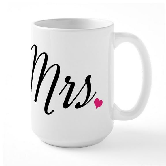 CafePress - Mrs. - 15 oz Ceramic Large White Novelty Mug