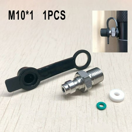 

1PCS 8MM -Way Valve Filled Pacifier Stainless Steel Quick Connector Male+ Cap