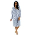 thumbnail image 2 of Women's Sleepwear Winter Plush Lengthened Shawl Bathrobe Home Clothes Long Sleeved Robe Coat, 2 of 6