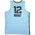 thumbnail image 2 of Memphis Grizzlies Ja Morant Autographed Light Blue Jordan Statement Edition Swingman Jersey Size 52 Beckett BAS QR 218600, 2 of 2