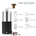 thumbnail image 3 of Molinillo de café manual portátil de acero inoxidable con 2 cepillos de molinillo UHUSE  Molinillo de café manual, 3 of 7