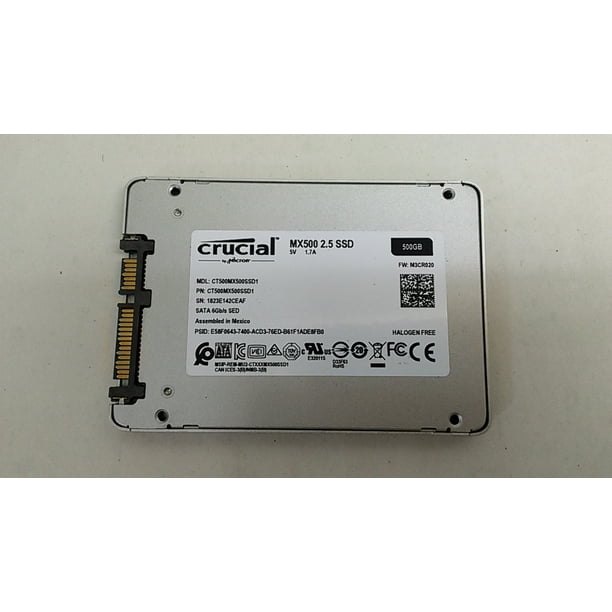 Refurbished Crucial CT500MX500SSD1 MX500 500 GB 2.5" SATA III Solid