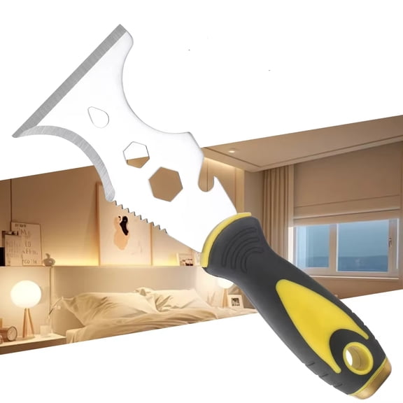 15-In-1 Multi Use Putty Knife Stainless Steel Paint Scraper Tool Wallpaper Can Opener Cleaning Paint Rollers