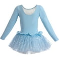 thumbnail image 2 of Dancina Girls Long Sleeve Leotard Sparkle Tutu Dress - Soft & Stretchy Ballerina Outfit for Ballet Class, Dance Recitals & Dress-Up, 2 of 3