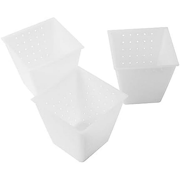 Cheese Mold for Cheese Making - Rectangular, White Plastic, 13.33 oz, Soft Cheese Maker, Ricotta, Feta, Camembert$$Home Decor, Kitchen, & Other