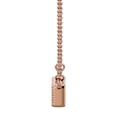 thumbnail image 4 of SuperJeweler 1/4 Carat Moissanite Three Stone Necklace in 14 Karat Rose Gold, 18 inches for Women, 4 of 6