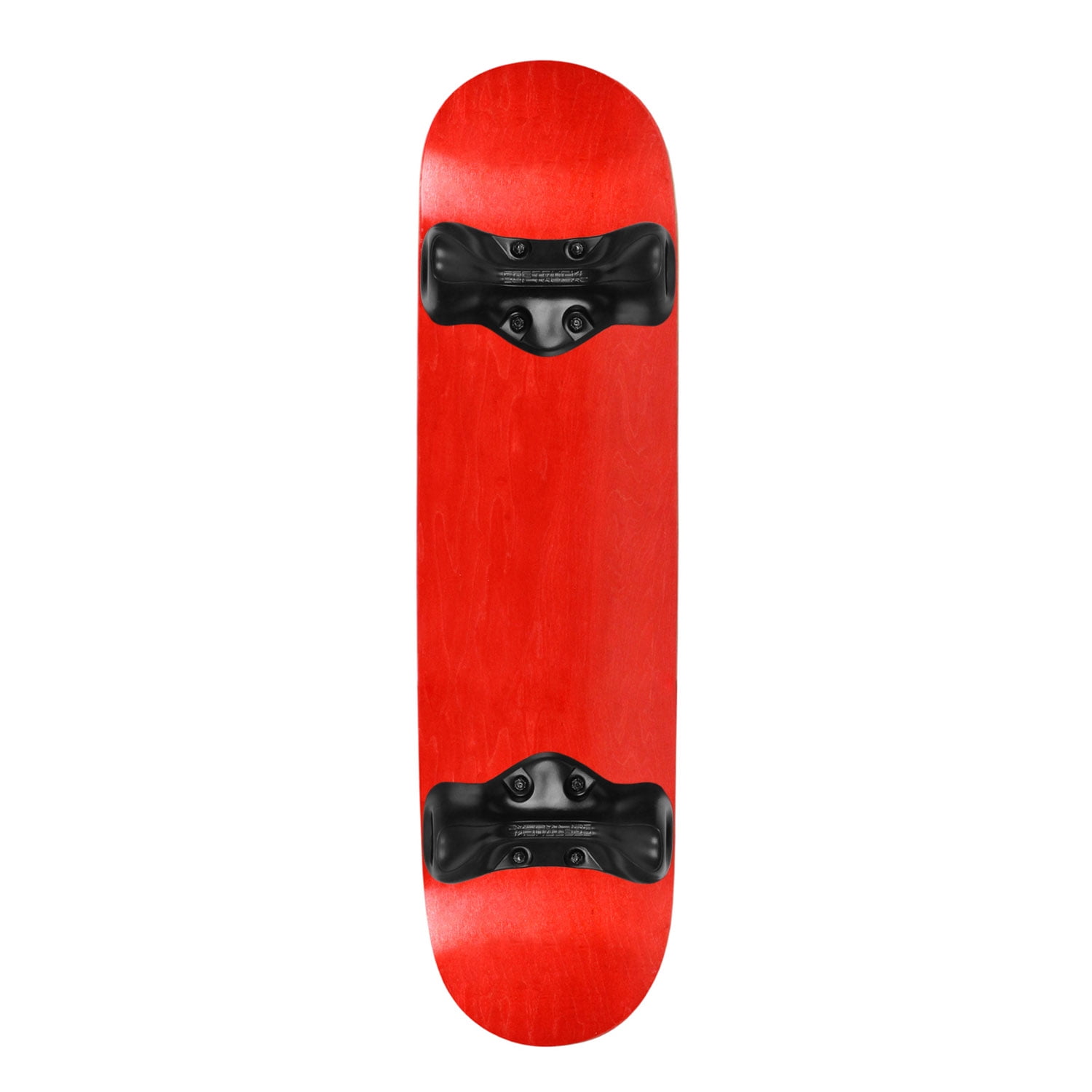 Softrucks Skateboard Indoor Practice Complete 7.75" Black Trucks, Stained Red