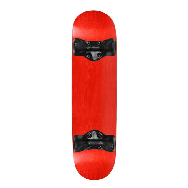 Softrucks Skateboard Indoor Practice Complete 8.0" Black Trucks, Stained Red