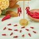 thumbnail image 4 of 1 caja de 30 dijes de pimiento, dijes de vegetales, mini pimientos picantes esmaltados, chile rojo, dijes de comida, dijes de chile picante realistas en miniatura, 4 of 5