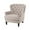 Natural Beige/Dark Brown, variant on GDF Studio Ishtar Contemporary Tufted Club Chair with Nailhead Trim, Brown Bonded Leather and Dark Brown