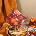 thumbnail image 2 of Thanksgiving Wrapping Paper Roll, Give Thanks Pumpkin Floral Design on Burgundy Background for Autumn, Fall, Harvest Celebrations, Family Gatherings, Thanksgiving Dinner, 17 inches x 32.8 Feet, 2 of 9