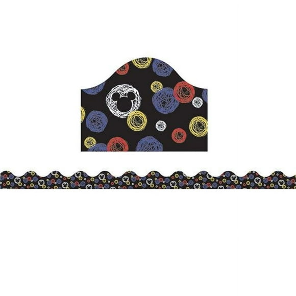 Eureka EU-845222-6 Mickey Color Pop Deco Trim - Pack of 6