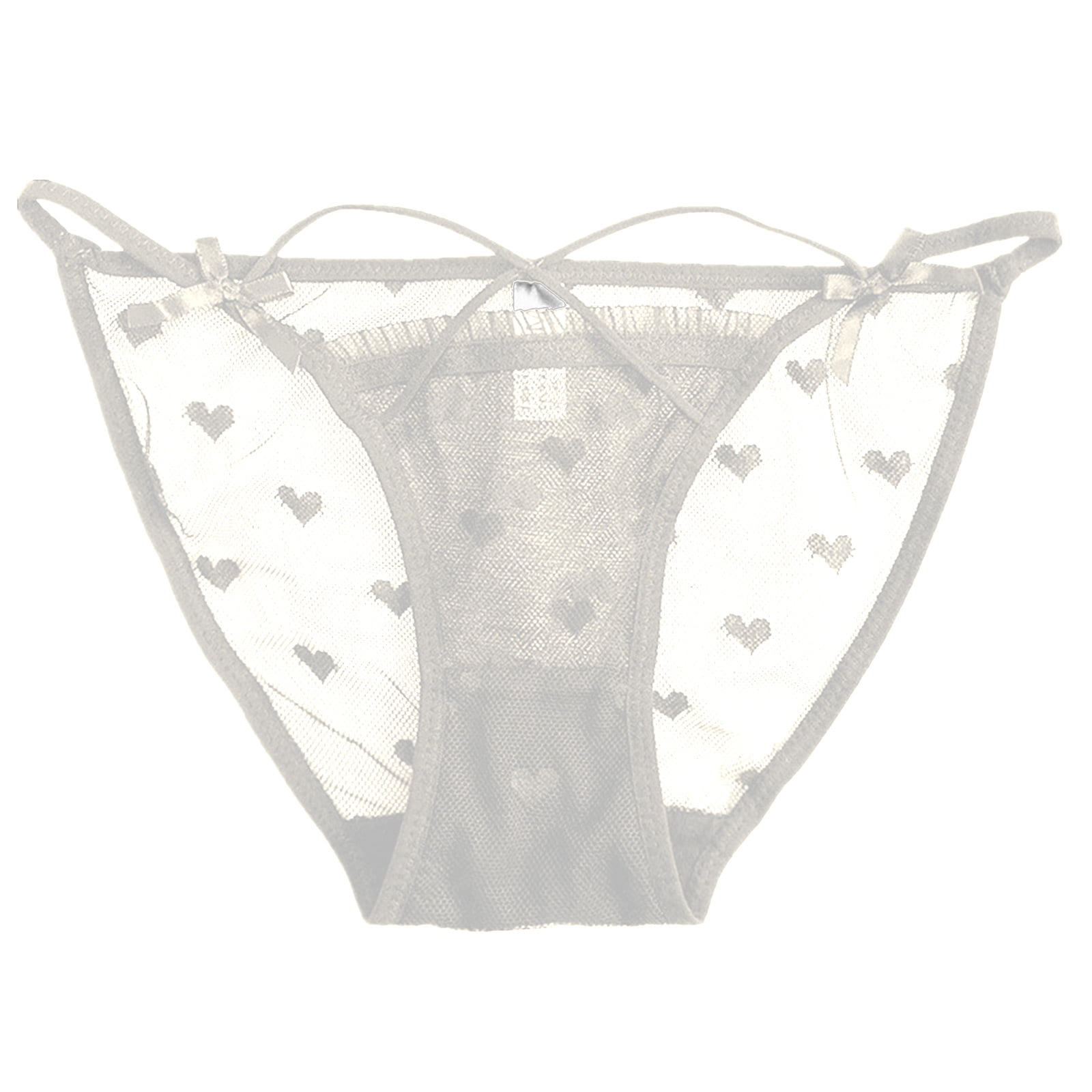 XZHGS Floral Summer Brief Lace Transparent Bow Panties underwear