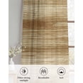thumbnail image 6 of Light Brown Wood Grain Sheer Curtains 54 Inch Length 2 Panels Set for Living Room/Bedroom, Western Farmhouse Barn Door Kitchen Curtains Grommet Semi-Sheer Curtains Drapes Window Treatments 42"x54"x2, 6 of 7