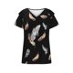 thumbnail image 4 of Blusa de manga con volantes y túnica recortada para mujer, informal, sexy, a la moda, para verano OAVQHLG3B Store lin121212, 4 of 4