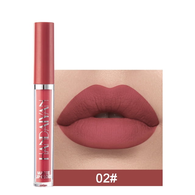 FcBaudy Rouge à Lèvres pour Femmes, Teinture à Lèvres, Gloss Beauté Longue Durée Liquide Mat 2,5ml Rouge à Lèvres Bouche