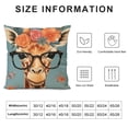 thumbnail image 5 of SHANXI Wearing Decor and Giraffes Throw Pillow Cover with Pillow Covers 20x20in, 5 of 5