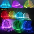thumbnail image 5 of Fiber Optic Light Up Baseball Cap LED Hat with 7 Colorful Luminous, 5 of 11