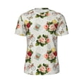 thumbnail image 5 of Wukai Vintage Bike Flower Butterfly Print Men's Short-Sleeved Mesh T-Shirt,Quick-Dry Short Sleeve Workout T-Shirt-3X-Large, 5 of 8