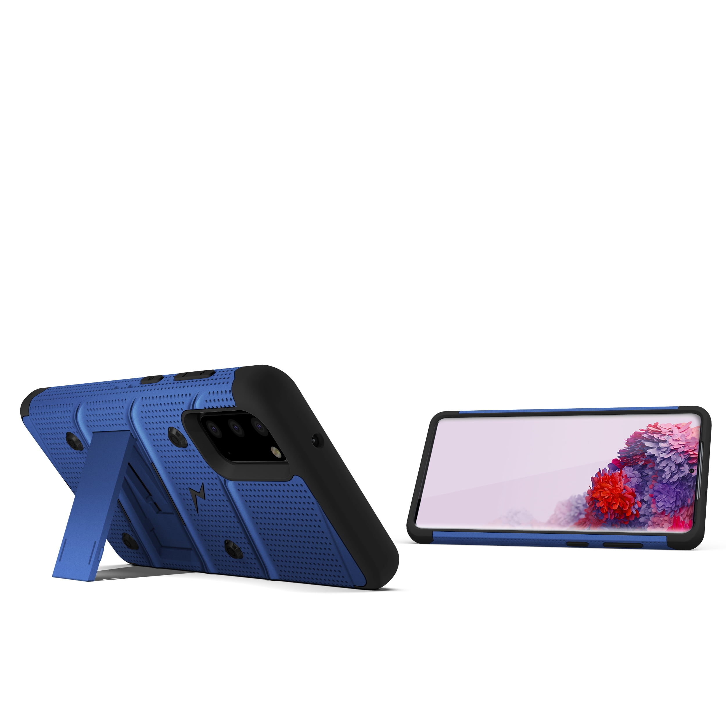 ZIZO BOLT Series for Galaxy S20 Case with Kickstand Holster Lanyard - Blue