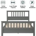 thumbnail image 4 of Bellemave Full Size Bed Frame, Wood Platform Bed with Headboard and Footboard for Teens Adults (Grey), 4 of 8