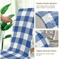 thumbnail image 4 of Blue Buffalo Plaid Check Dining Chair Covers Set of 4 Spandex Stretch Dining Chair Slipcover for Home Decorations Restaurant, 4 of 6