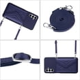 thumbnail image 4 of Nalacover Crossbody Wallet Case for Samsung A13 5G RFID Blocking Card Slot Holder, Magnetic Flip Folio Purse Case, PU Leather Envelope Design Handbag Women Girls for Samsung Galaxy A13 5G, Blue, 4 of 10