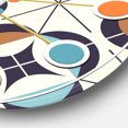 thumbnail image 3 of Designart 'Geometric Retro Design Iii Horloge Murale Moderne du Milieu du Siècle, 3 of 4