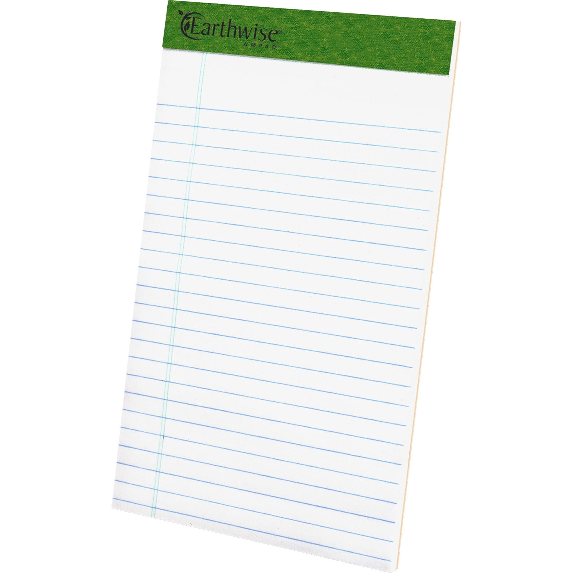Earthwise by Ampad Recycled Writing Pad Narrow 5 x 8 White Dozen 20152