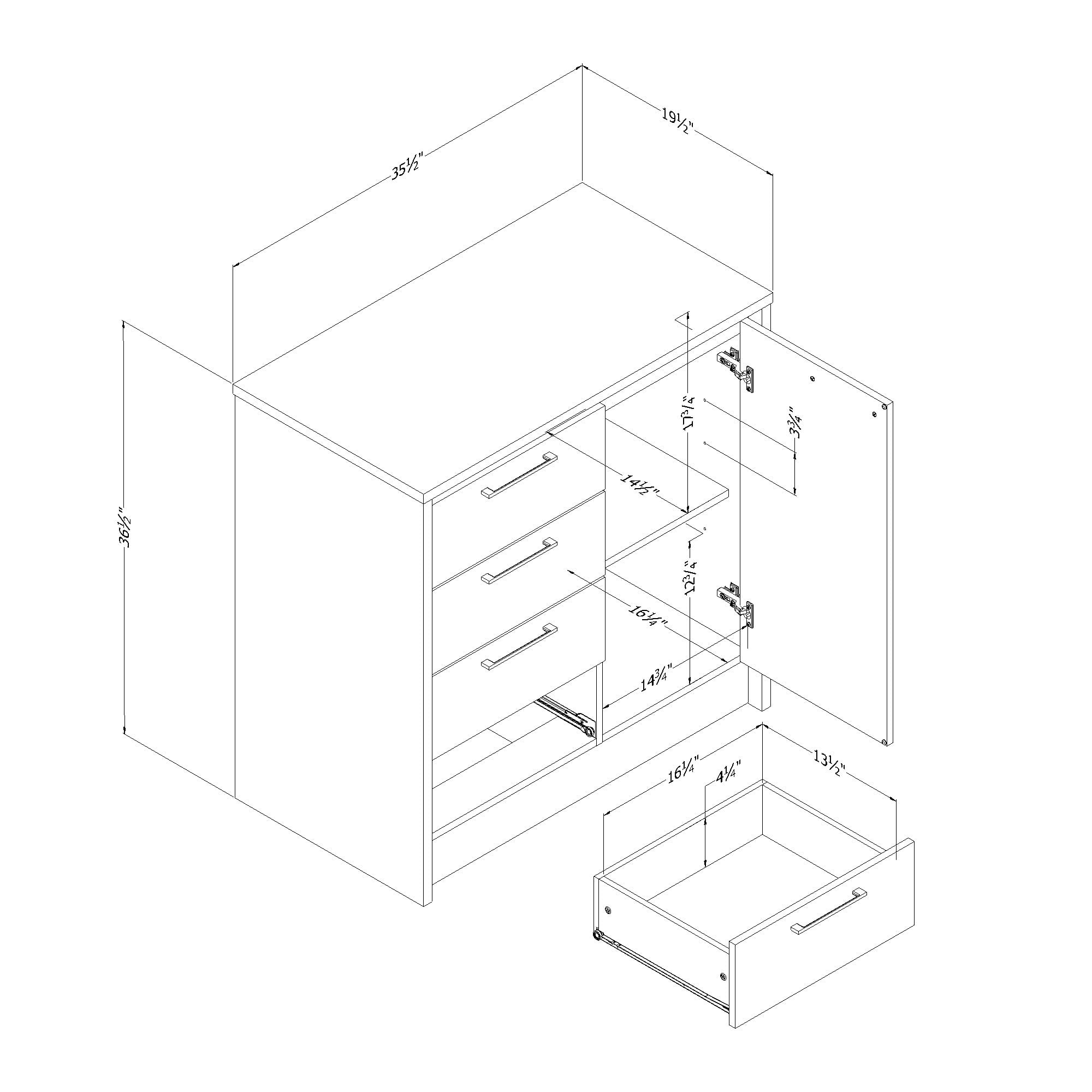South Shore Myro Compact Kitchen Island with Storage<br><br><br>