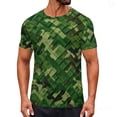 thumbnail image 2 of VgaVtl Summer Tee Shirts for Men Basic Short Sleeve Clothes for Men Quick Drying Athletic Slim Graphic Leisure Tops, 2 of 9