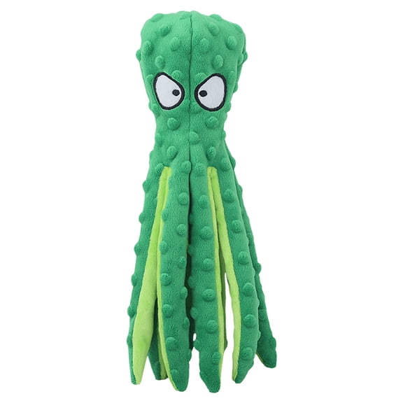 XEOVHV Whiskerspot Octopus Dog Toy,Eco-Friend Octopus Plush, Dance Octopus Squeaky Plush Dog Toys, Dogs Chew Toys for Aggressive Chewers, Made of Bite Resistance Material, No Stuffing (Green)