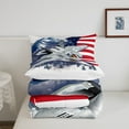 thumbnail image 5 of 3D Airplane Bedding Set for Adults,Aircraft Queen Comforter Set,American Flag Down Comforter,Snow Mountain Pines Bed Set, 5 of 7