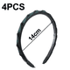 thumbnail image 3 of Diademas trenzadas con dientes para mujer, aro para el pelo, banda para la cabeza negra, diademas trenzadas con borde negro de dos tonos, 3 of 6