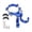 Blue 6x5cm, variant on QccHieUs Bicycle/Motorcycle Bag Holder with Double Hook, Aluminum Alloy, Multifunctional, Blue 6x5cm