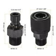 Hydraulic Quick Connect Coupler Set M16X1.5Mm Male Pipe Fitting Black