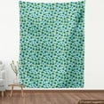 thumbnail image 4 of Nature Fabric by the Yard, Forest Blueberries on Polka Dots Wild Fruits Herbs Botanical Pattern, Upholstery Fabric for Dining Chairs Home Decor Accents, Pale Blue and Dark Teal by Ambesonne, 4 of 5