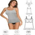thumbnail image 3 of CHUANK Débardeur Rembourré avec Soutien-Gorge Intégré pour Femmes Bretelles Réglables Lot de 3 (S-3TG), 3 of 6