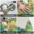 thumbnail image 3 of Yiaed Garden Farm Print Flannel Doormat Mat Outdoor Indoor Door Mats, Non Slip Durable Entrance Rugs for Outside Entry, Porch, Resist Dirt, 16"x24", 3 of 7