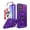 Purple, variant on LeYi for Galaxy-A37-5G Phone Case: Galaxy A37 5G Screen Protector [2 Packs] with Camera Cover, Military-Grade Heavy Duty Protection Cell Android Basic para Samsung A 37 5G Phone Case, Black