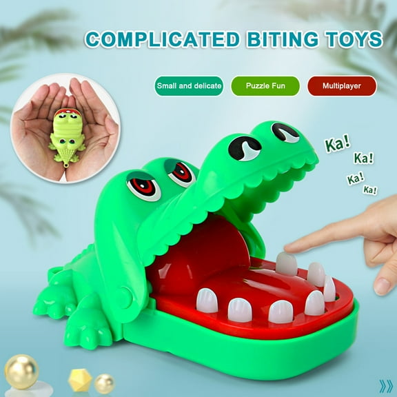 Fun Finger Biting Crocodile Toy - Interactive Game Mini Keychain