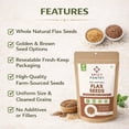 thumbnail image 2 of Whole Flax Seeds for Baking & Smoothies – High in Fiber, Omega-3s, Vegan, 4 oz Bag, 2 of 8