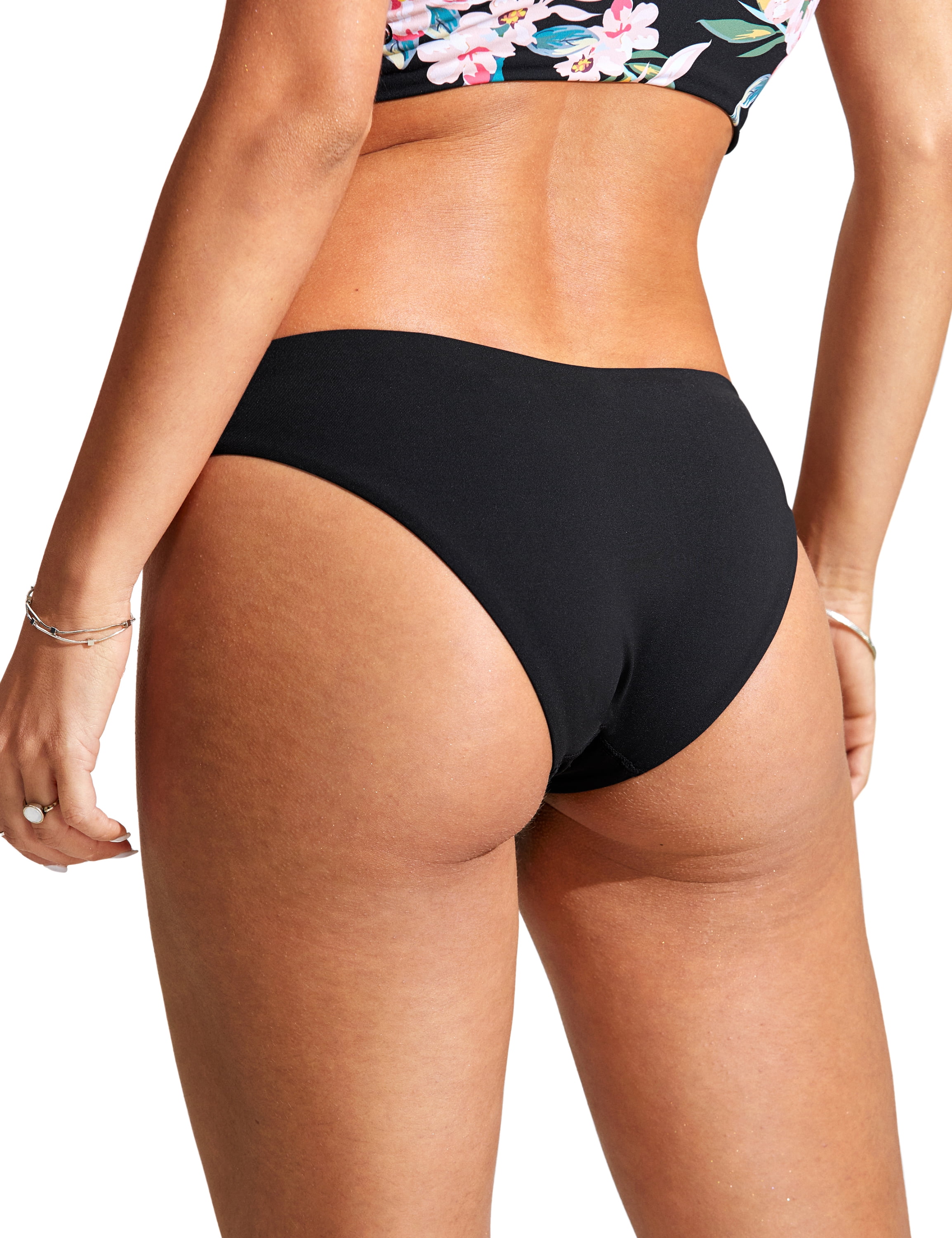CRZ YOGA Low Waisted Bikini Bottom for Women Basic Bathing Swimsuit Swim Briefs