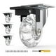 thumbnail image 1 of Set of 4 Furniture Casters with Brakes, 360 Swivel Castors, Up to 600KG, No Marks on the Floor, Screws Included, 1 of 4