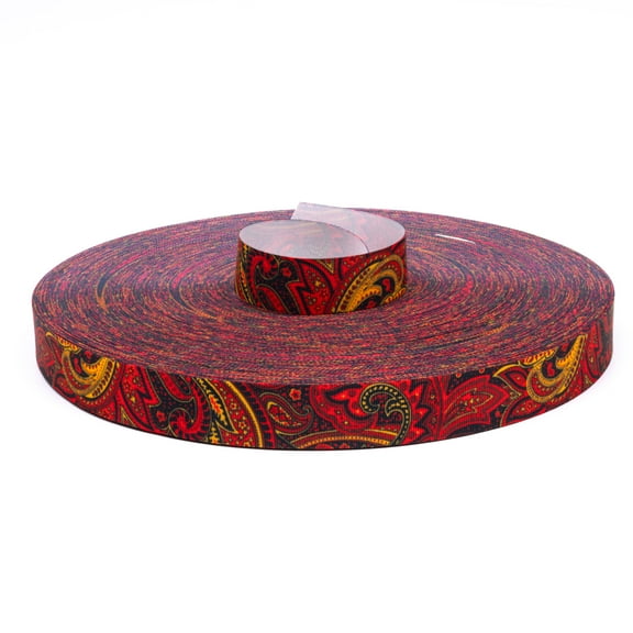 Country Brook Design®  5/8 inch Fire Paisley Grosgrain Ribbon, 5 Yards