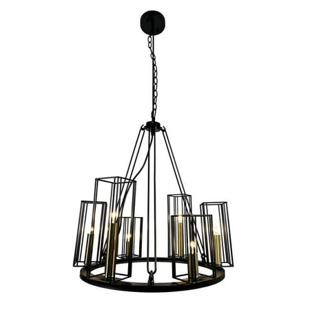 

EQLight EQ21-CH-W6L13 Muyal 6-Light Black Circular Chandelier