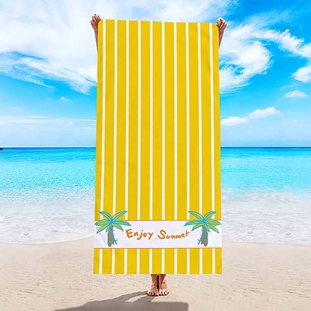 pstuiky Toalla de playa de microfibra ligera para viajes para adultos mujeres hombres niñas y niños.