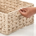 thumbnail image 5 of mDesign Woven Farmhouse Kitchen Pantry Storage Basket Box, 6 Pack, Cream/Beige, 5 of 8