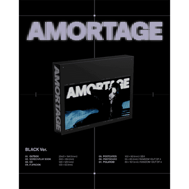 JISOO - [AMORTAGE] Mini Album DELUXE Edition BLACK Ver