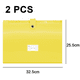 thumbnail image 2 of Carpeta expandible de plástico con 9 bolsillos FloreceBien, paquete de 2, carpeta organizadora, color amarillo, 2 of 5